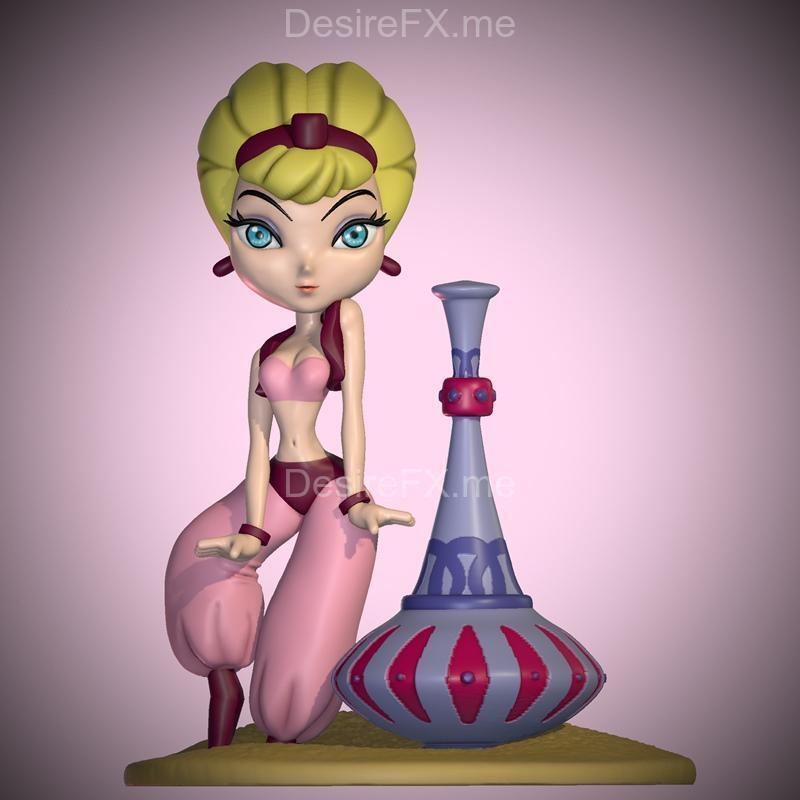 我梦中的杰妮——3D打印模型|I Dream of Jeannie – 3D Print Model STL