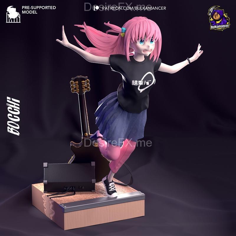 Bocchi的摇滚之旅3D打印模型|Hitori Gotoh – Bocchi the Rock – 3D Print Model STL