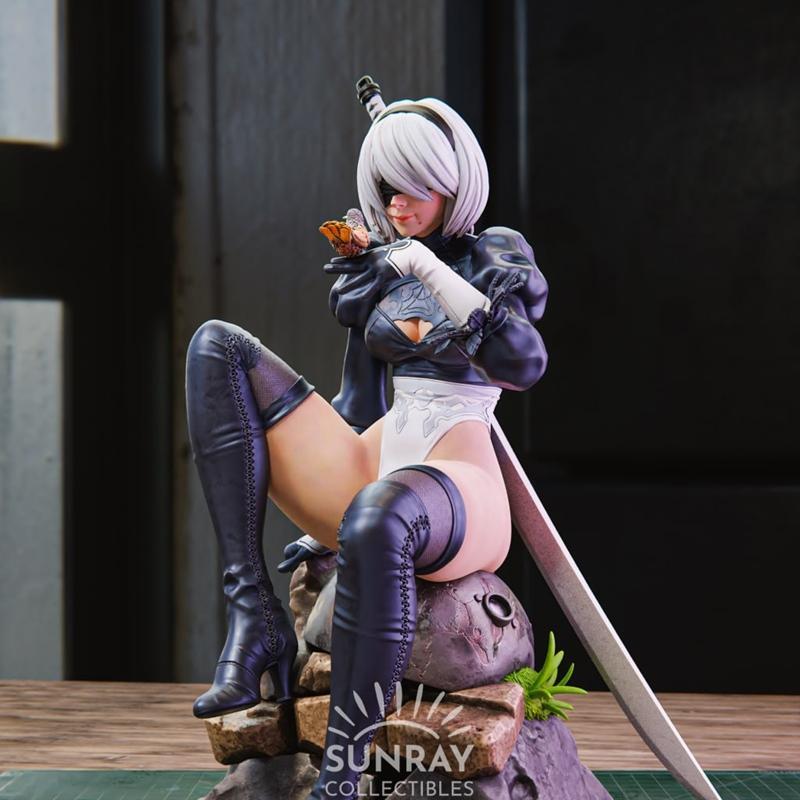 2B Nier 3D打印模型 STL|2B Nier – 3D Print Model STL