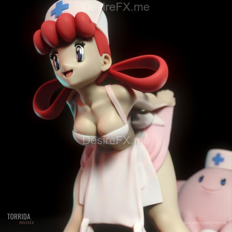 Torrida Minis 3D打印模型——护士Joy角色造型|Nurse Joy – Torrida Minis – 3D Print Model STL