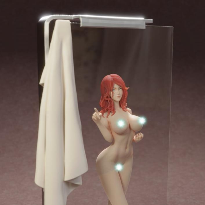 Steamy Red Head 3D打印模型|Steamy Red Head – 3D Print Model STL