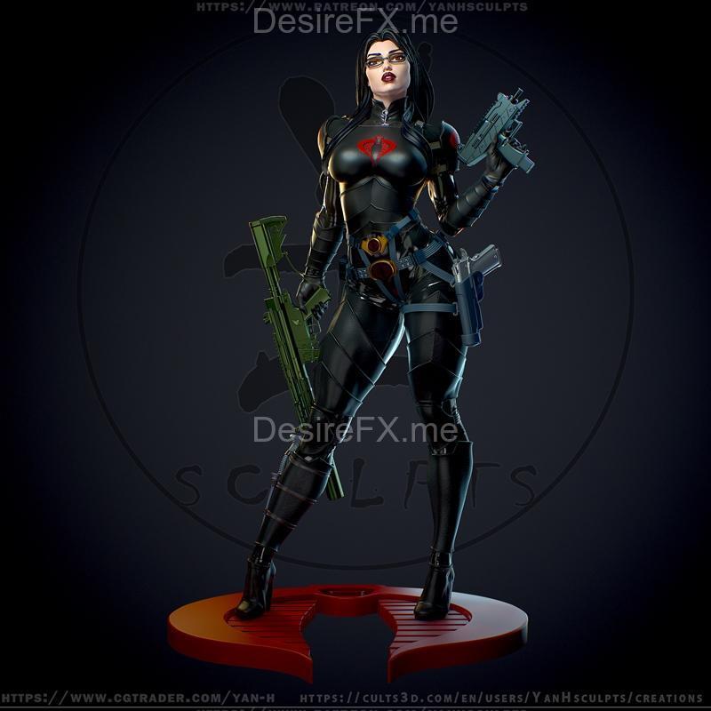 巴龙夫人 –  Yan-H – 3D打印模型|Baroness – Yan-H – 3D Print Model STL