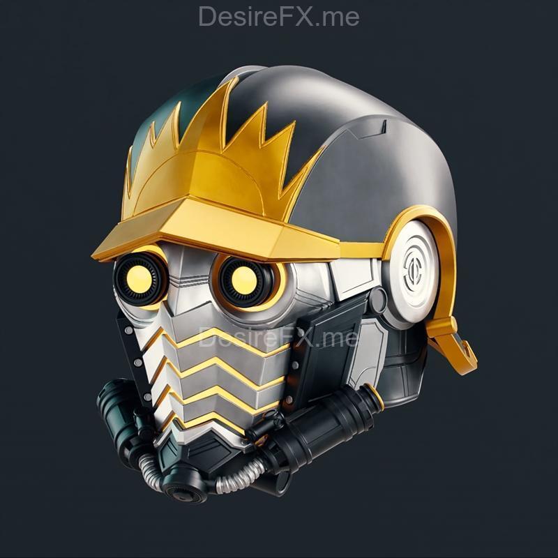 星爵头盔 3D打印模型|Comic Book Star Lord Helmet – 3D Print Model STL