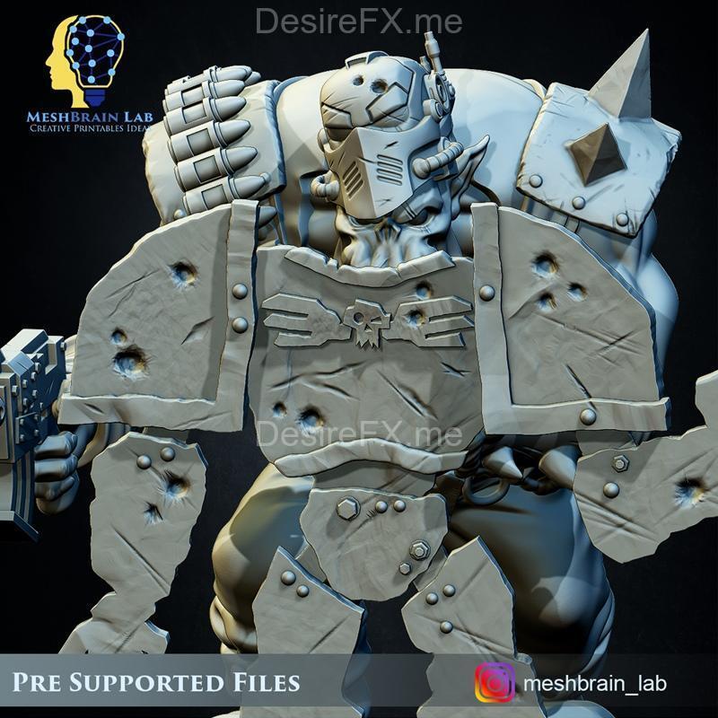 Ork指挥官隐身大师02 3D打印模型|Ork Commando Stealth Master 02 – 3D Print Model STL