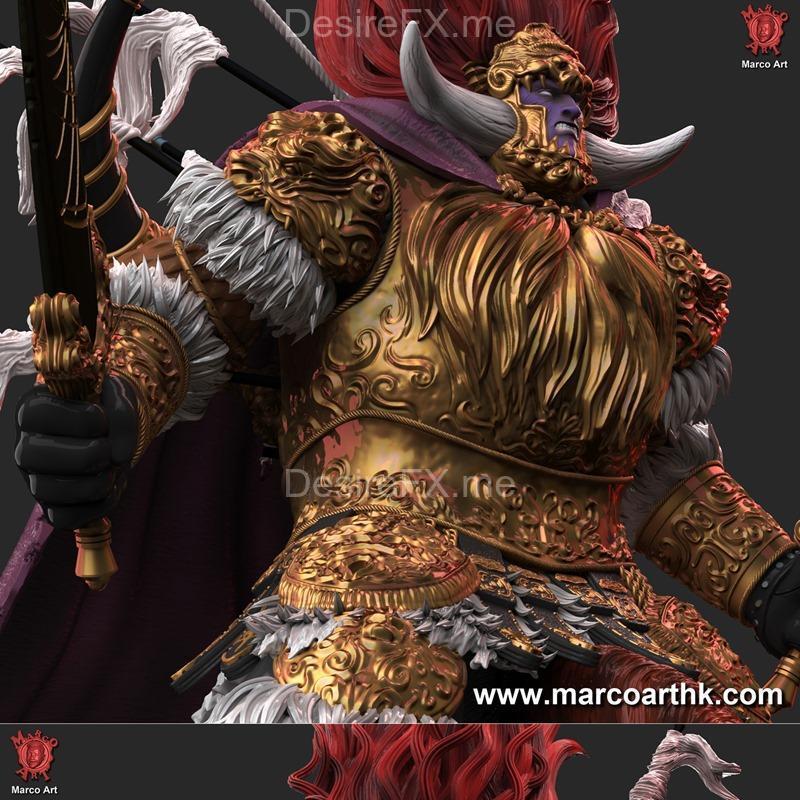 马洛克艺术 - 剑与魔法 - 雷达恩 3D打印模型|Marco Art – Elden Ring Radahn – 3D Print Model STL
