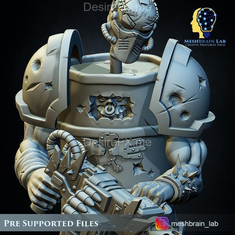 ORK战争机器人 stealth大师 3D打印模型|Ork Commando Stealth Master 01 – 3D Print Model STL