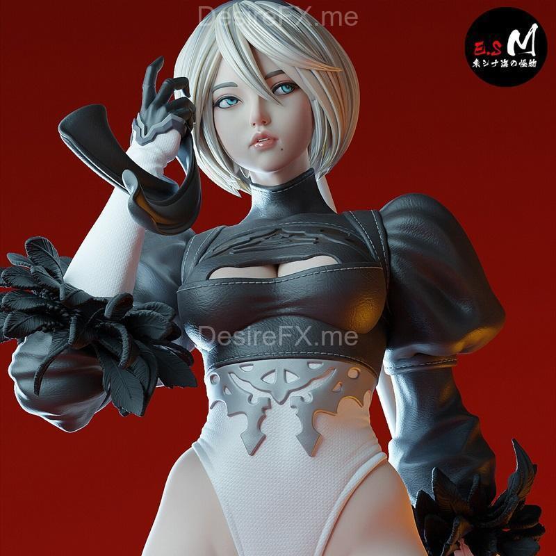 EsMonster创作的Automata 2B 3D打印模型|Automata 2B By EsMonster – 3D Print Model STL
