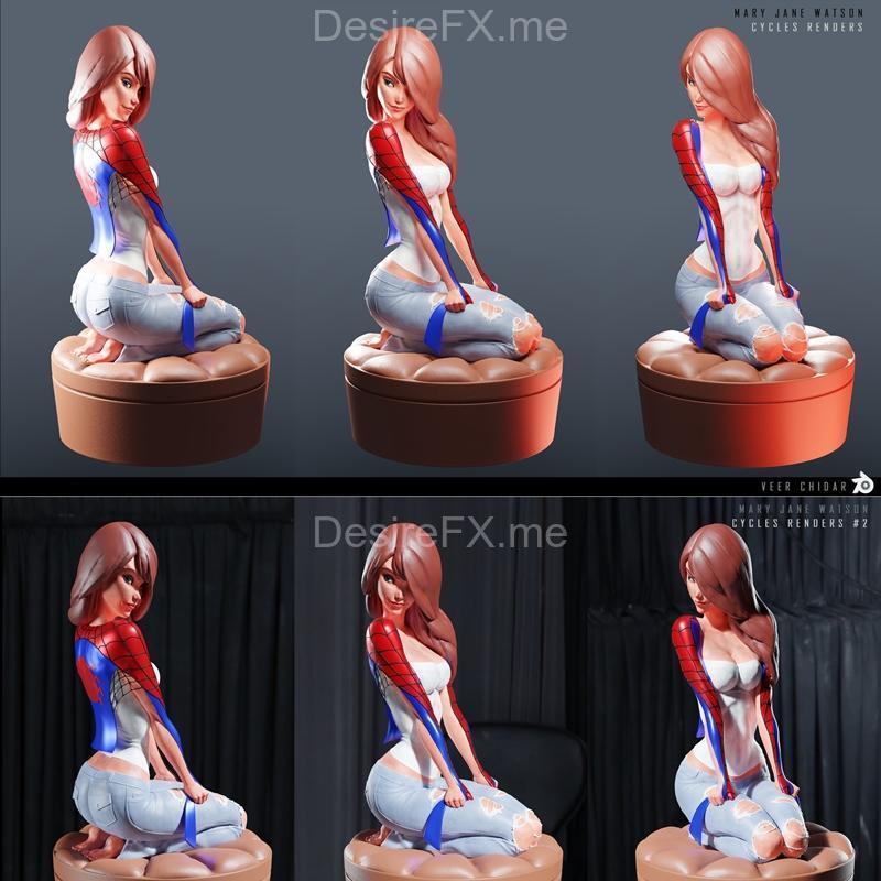 玛丽·简·沃森 3D打印模型 STL|Mary Jane Watson – 3D Print Model STL