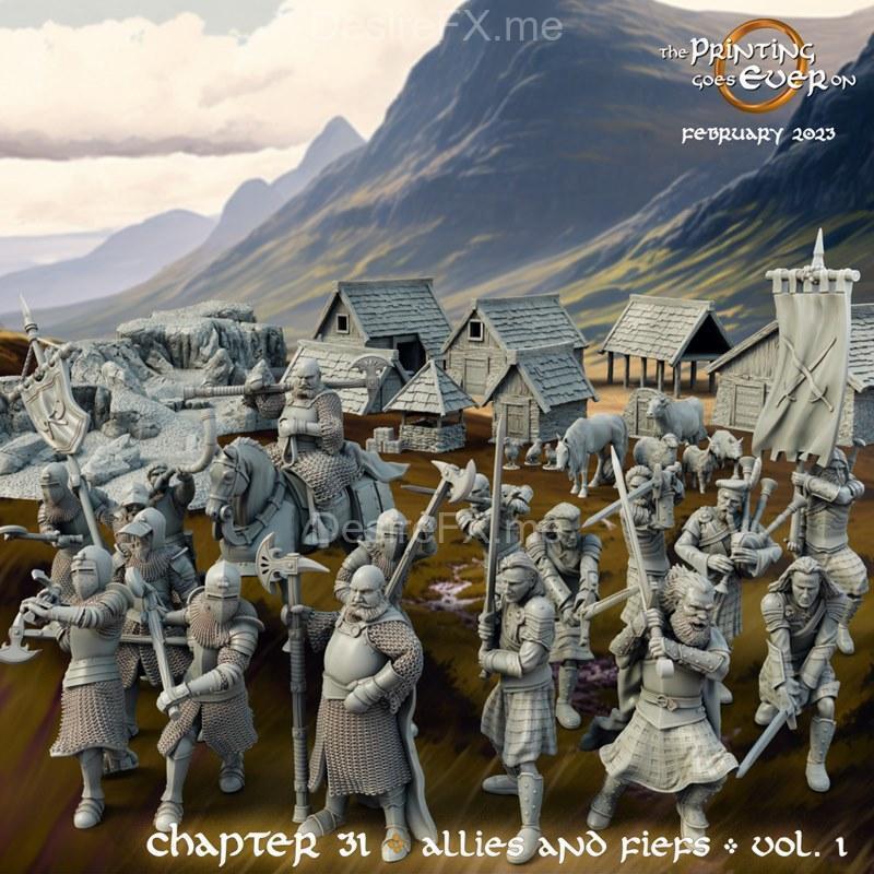 3D打印模型：盟友与封地 第一卷|The Printing Goes Ever On – Chapter 31 – Allies and Fiefs Vol 1 – 3D Print Model STL