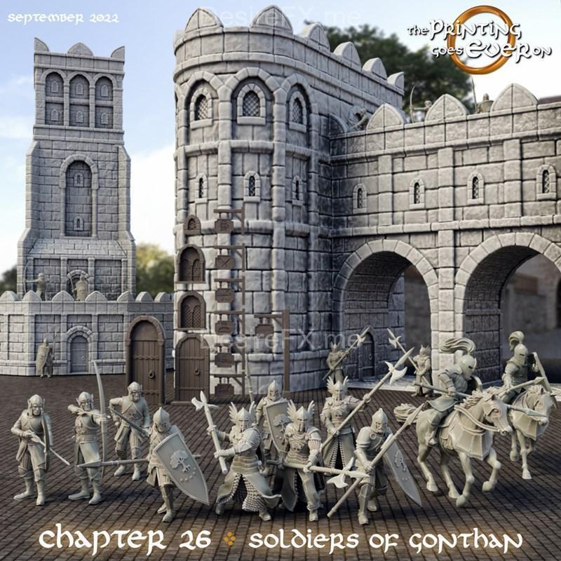 3D打印模型：冈塔之兵|The Printing Goes Ever On – Chapter 26 – Soldiers of Gonthan – 3D Print Model STL