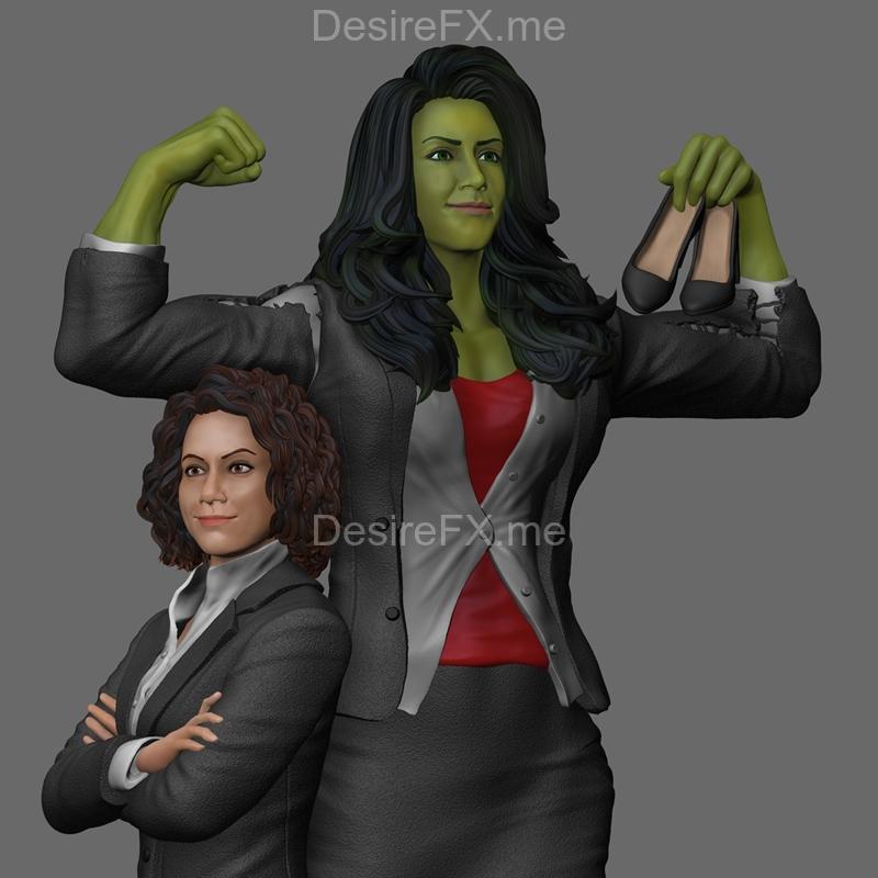 马可艺术 - 女超人 - 3D打印模型|Marco Art – She Hulk – 3D Print Model STL