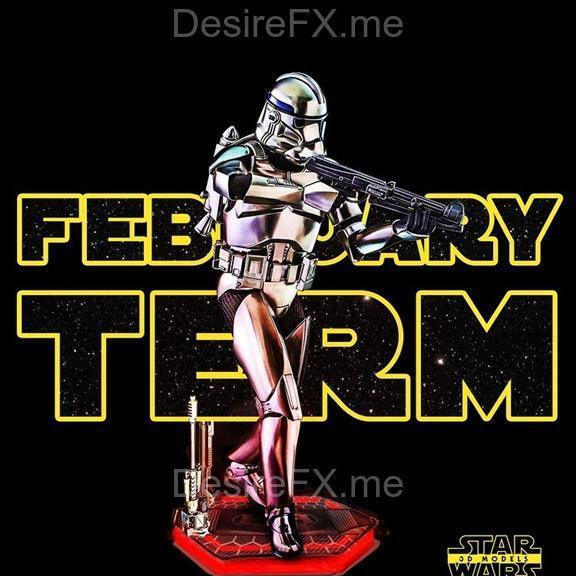 星球大战 克隆人 3D打印模型|Star Wars – Clone Trooper Sculpture – 3D Print Model STL