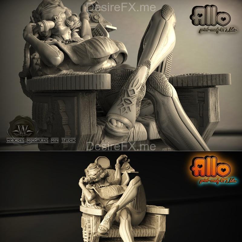 ALLO - 3D打印模型：赛博朋克装甲战士|ALLO – 3D Print Model STL