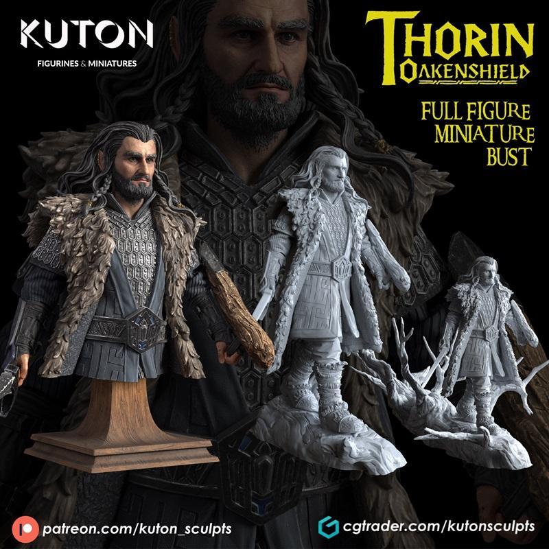 KUTON – 玩具战士托尔金·奥克恩谢尔 3D打印模型|KUTON – Thorin Oakenshield – 3D Print Model STL