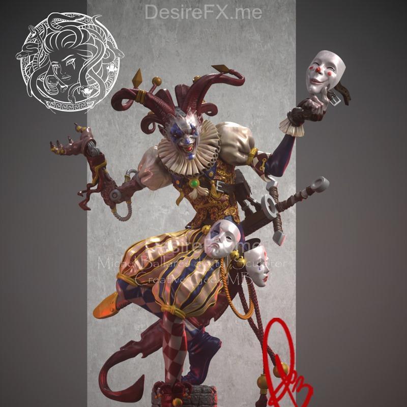 恐怖谐音者 3D打印模型|Harlequin of Horror by Creative Geek MB – 3D Print Model STL