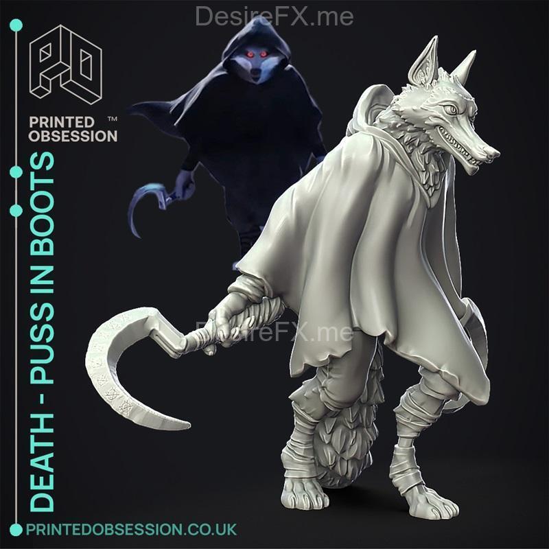 死亡猫王 3D打印模型|Death Puss in boots – 3D Print Model STL