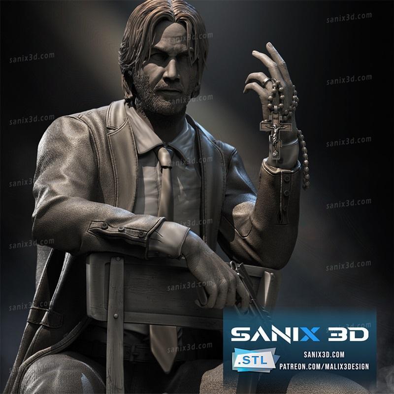 Sanix - 约翰·威克 - 3D打印模型|Sanix – John Wick – 3D Print Model STL