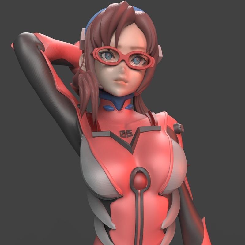 Marimakinami 3D打印模型雕像与人像|Marimakinami with NSFW version Statue and Bust – 3D Print Model STL