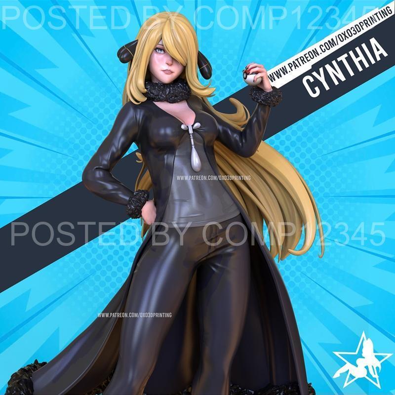 OXO3D - 帕克梦兽3D打印模型|OXO3D – Cynthia – Pokemon – 3D Print Model STL