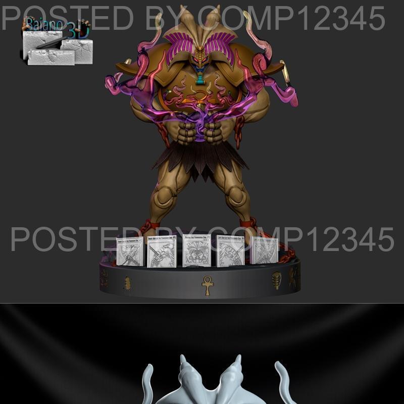 YuGiOh 战斗之魂 Exodia 3D打印模型|Exodia YU GI OH – 3D Print Model STL