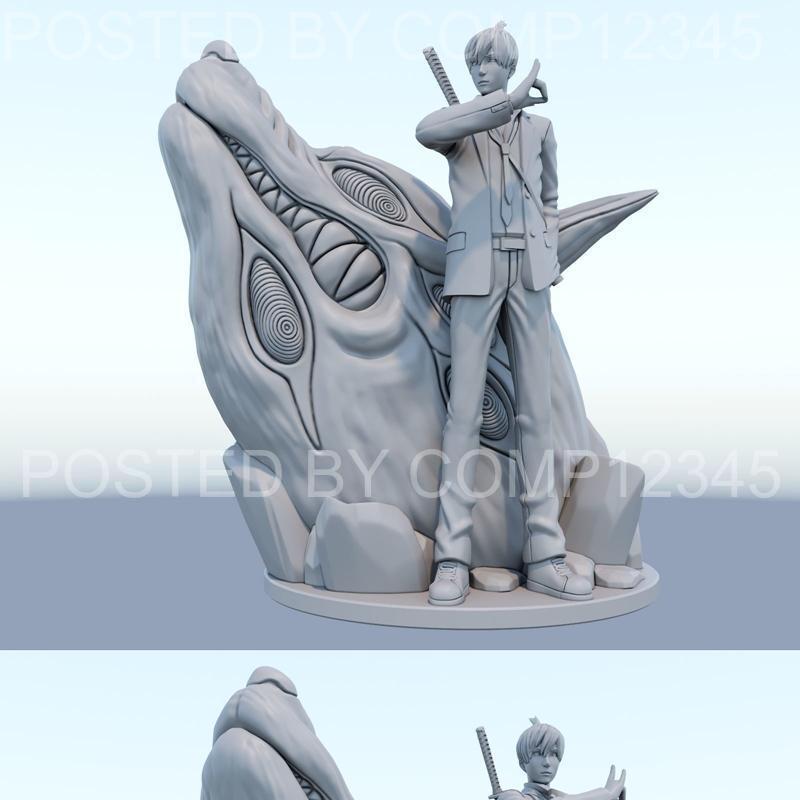 Aki Hayakawa 3D打印模型|Aki Hayakawa from Chainsawman – 3D Print Model STL
