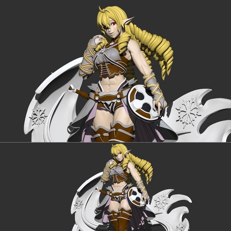 埃尔琳赛·龙路 3D打印模型|Elinalise Dragonroad – MUSHOKU TENSEI – Krlts – 3D Print Model STL
