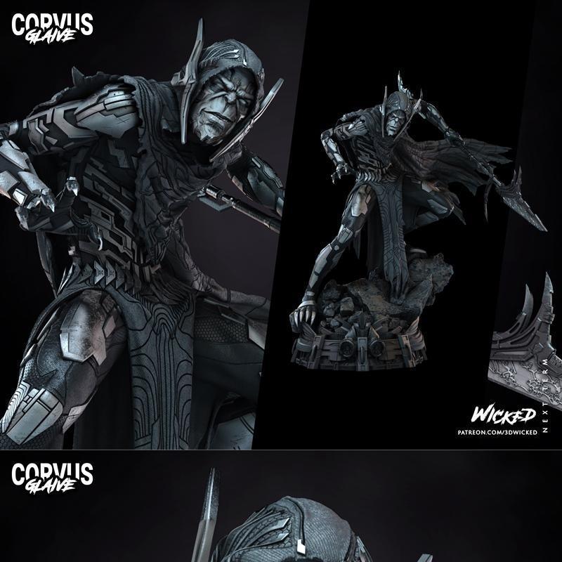 WICKED——Corvus Glaive 3D打印雕塑模型|WICKED – Corvus Glaive Sculpture – 3D Print Model STL