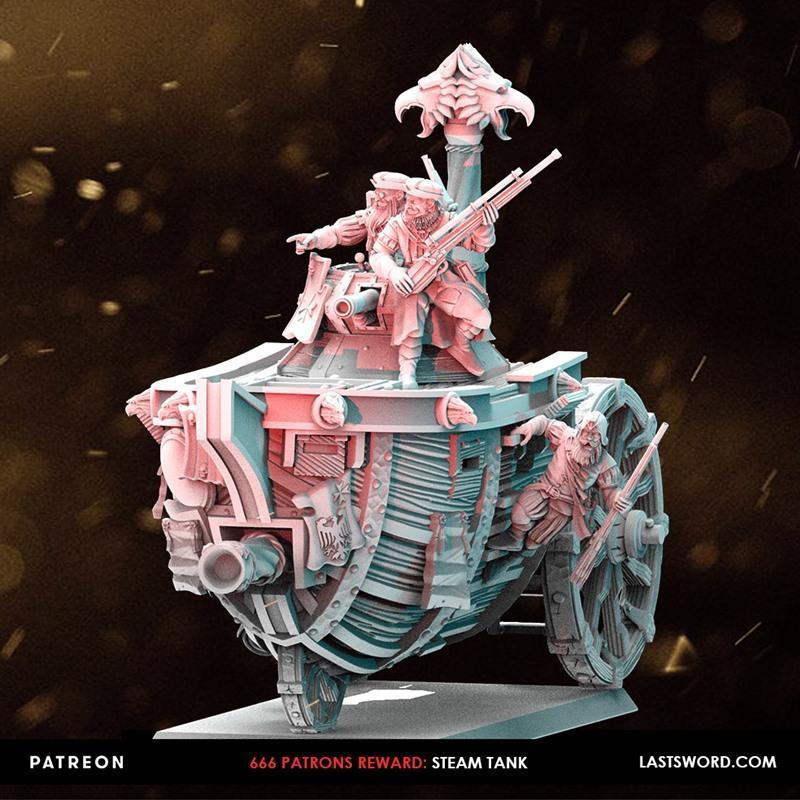 Steam Tank - 3D打印模型|Steam Tank – 3D Print Model STL