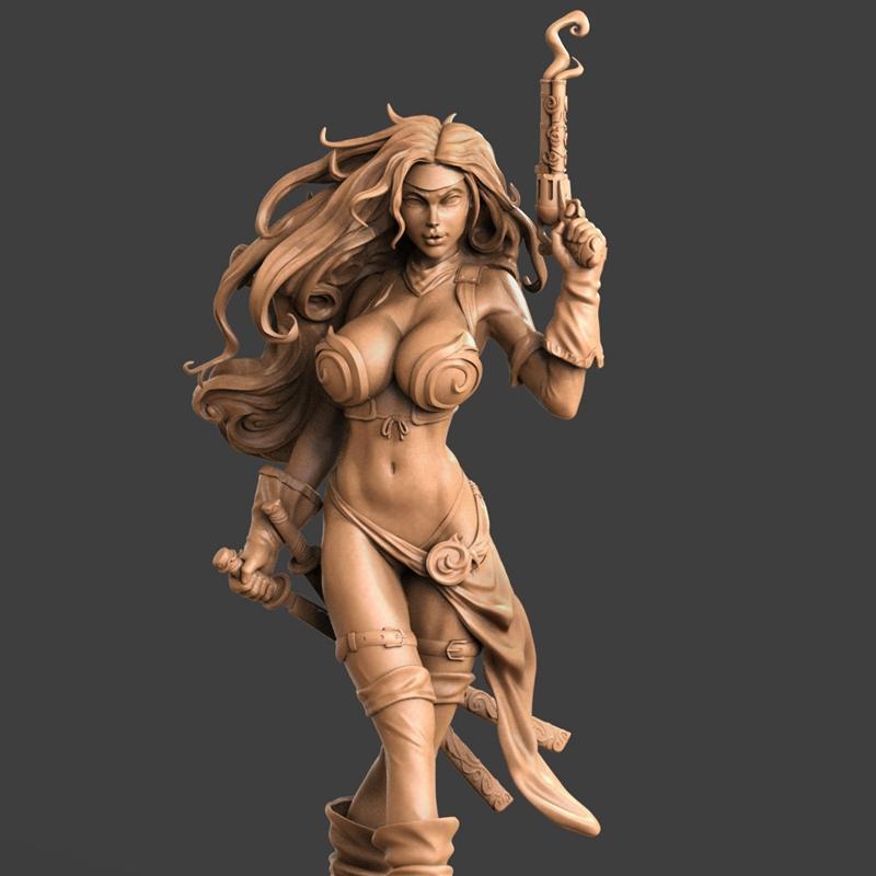 红月姬 3D打印模型 STL|Red Monika – 3D Print Model STL