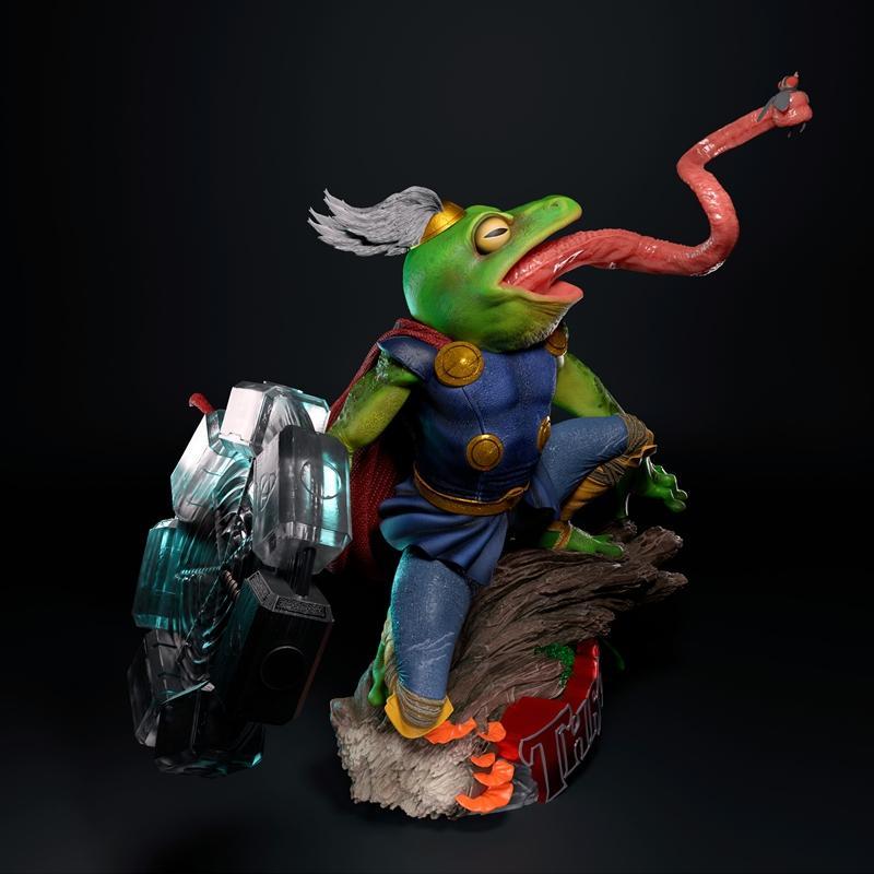 Throg - 动漫游戏角色3D打印模型|Throg – 3D Print Model STL