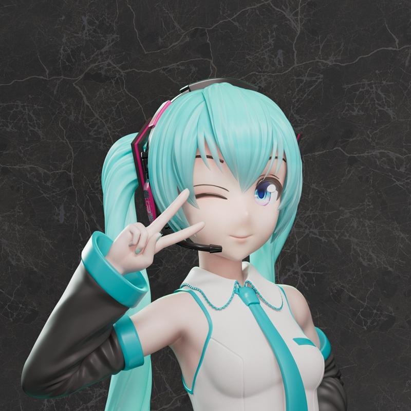 米娜3D打印模型|Hatsune Miku – 3D Print Model STL