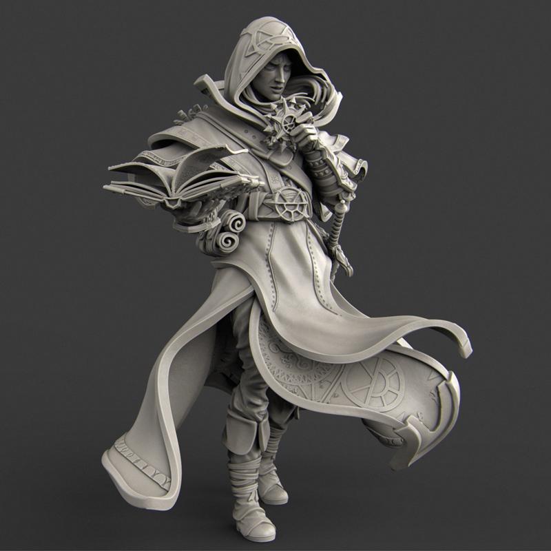 精灵牧师 3D打印模型|Elf Priest – 3D Print Model STL