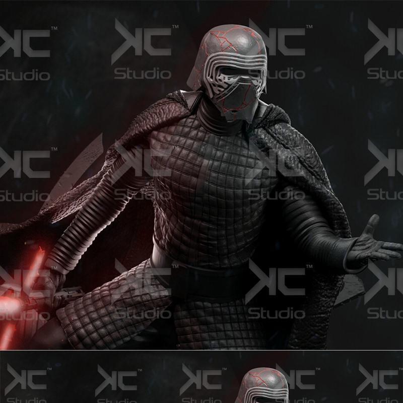 Kylo Ren星战粉丝艺术3D打印模型|Kylo Ren – Star Wars Fan Art – Kc studio – 3D Print Model STL