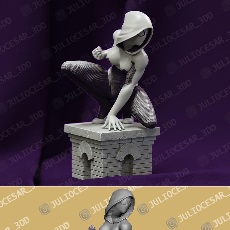 蜘蛛格温 3D打印模型|Spider Gwen – juliooka – 3D Print Model STL