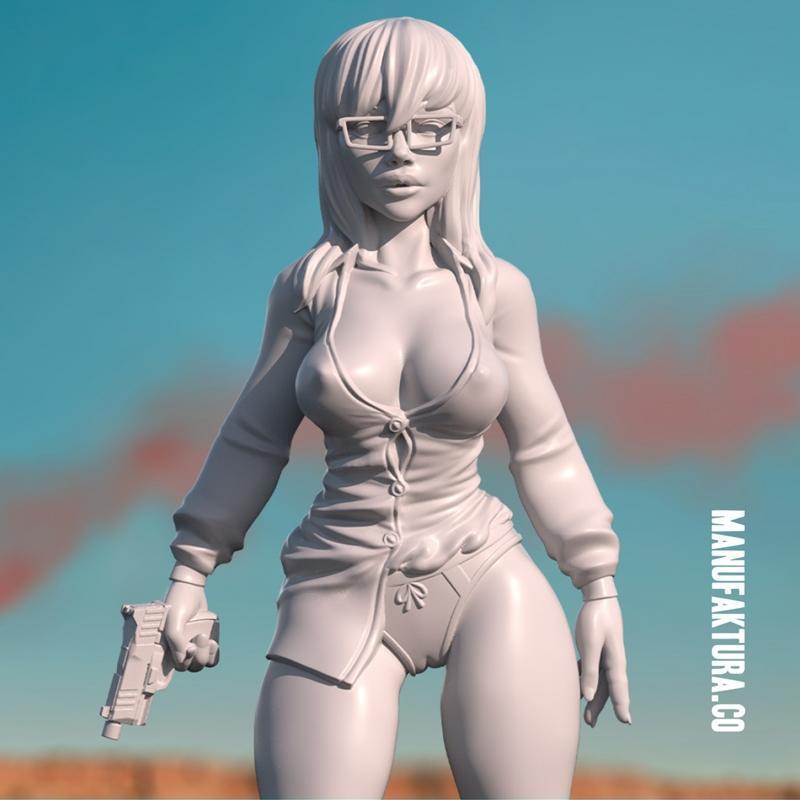 Pop系列04 - 《性感的海森堡小姐》3D打印模型|Pop Series 04 – Sexy Miss Heisenberg, AKA Wilma White, Chemistry Teacher and Drug Kingpin – 3D Print Model STL