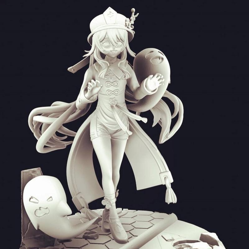 原神-胡桃-3D打印模型|Genshin Impact – Hu Tao Figure – 3D Print Model STL
