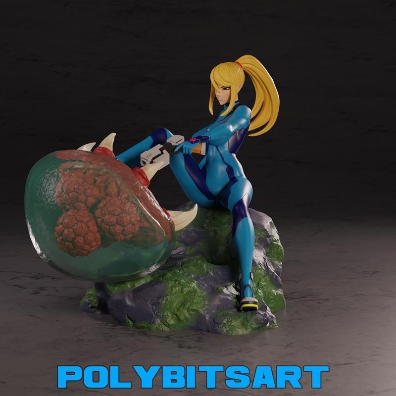 超神萨姆斯·阿兰 3D打印模型|Metroid Samus Aran Figure – 3D Print Model STL