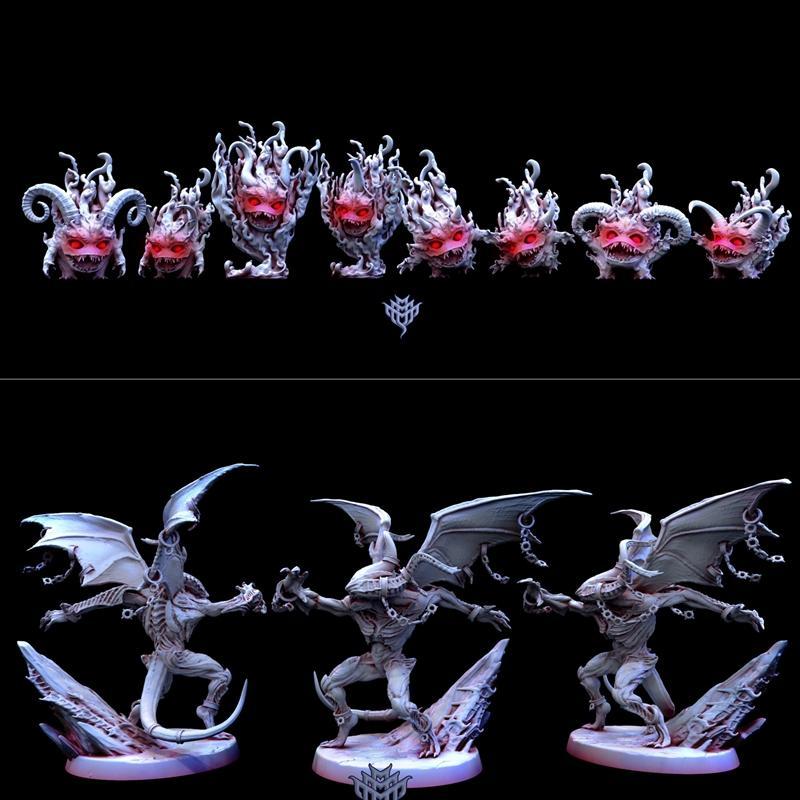 迷你怪物暴动——灾劫先驱 3D打印模型|Mini Monster Mayhem – Harbingers of Cataclysm – 3D Print Model STL