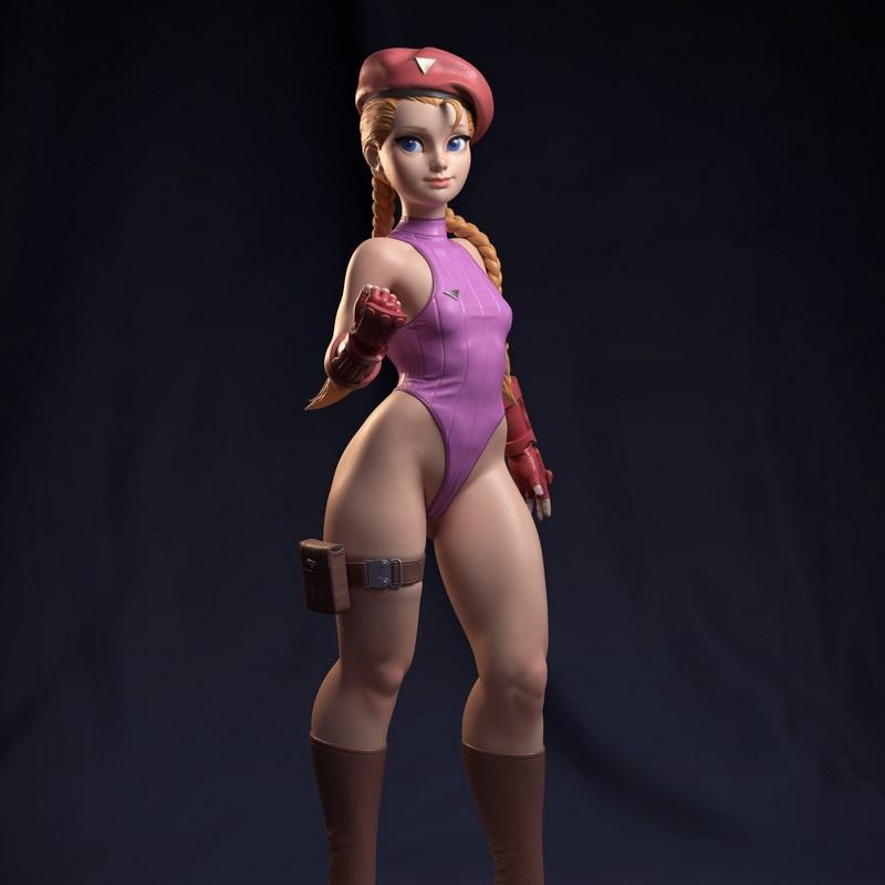 街霸中的Cammy白皮肤3D打印模型|Cammy White from Street Fighter – 3D Print Model STL