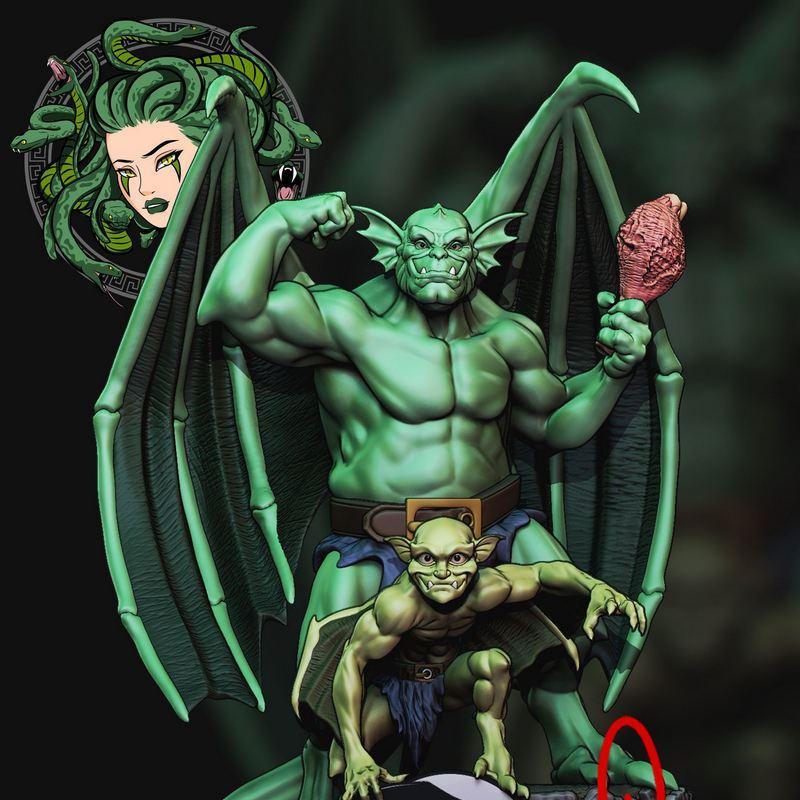 Broadway与Lexington石雕怪兽 3D打印模型|Broadway and Lexington Gargoyles – 3D Print Model STL