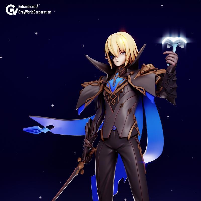 Dainsleif 3D打印模型：动漫角色立体造型|Dainsleif – 3D Print Model STL