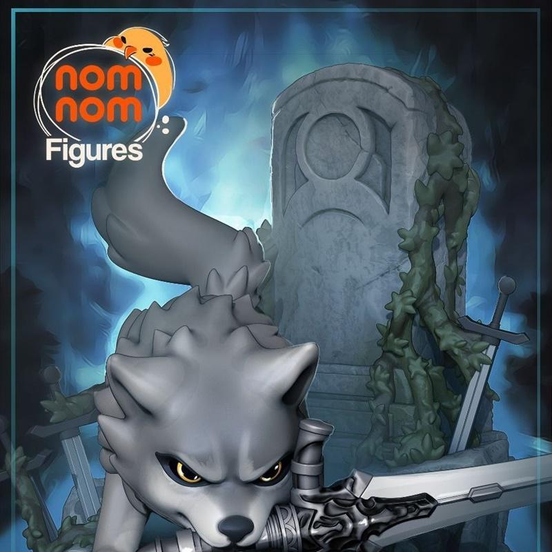 Chibi风格灰狼Sif 3D打印模型|Chibi Great Grey Wolf Sif – 3D Print Model STL
