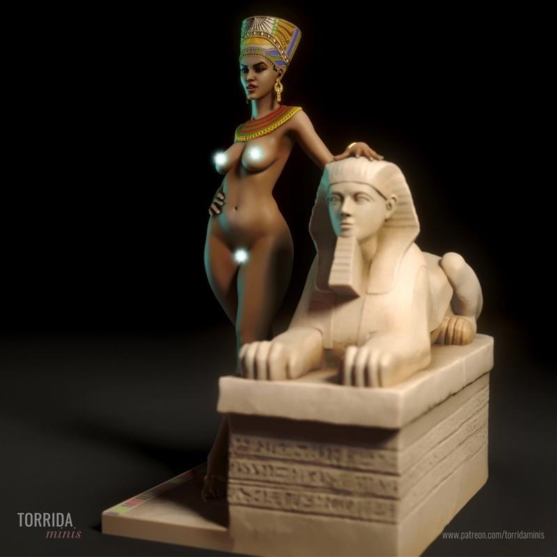 涅菲塔莉 小号模型 3D打印作品|Nefertiti – Torrida Minis – 3D Print Model STL
