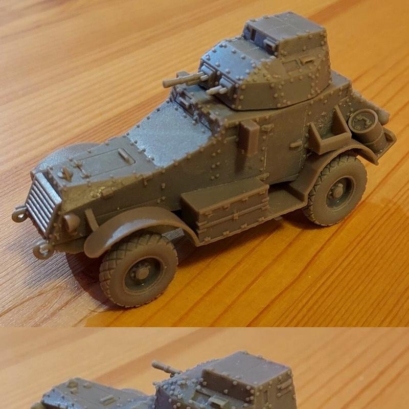 AMD 165-175 Panhard – 3D打印模型：Panhard角色动漫游戏造型|AMD 165-175 Panhard – 3D Print Model STL
