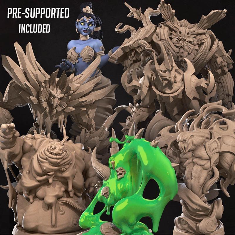 元素战纪·12月2022·3D打印模型|Bite the Bullet – Elementals December 2022 – 3D Print Model STL