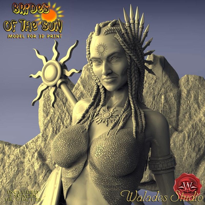 太阳之妻——3D打印模型|Bride of the Sun – 3D Print Model STL