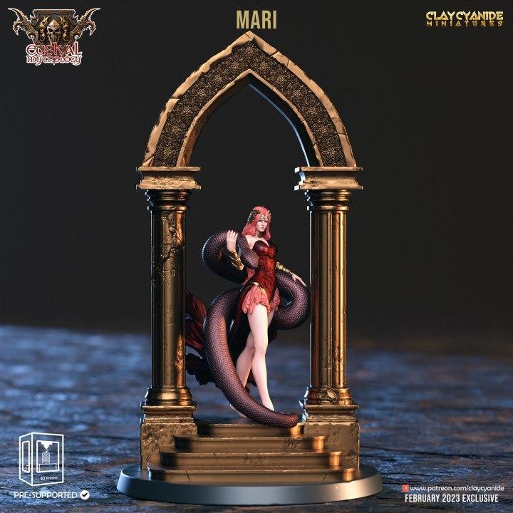 克莱因蓝迷你模型——玛丽与奥尔科 3D打印雕塑|Clay Cyanide Miniatures – Mari and Orko – 3D Print Model STL