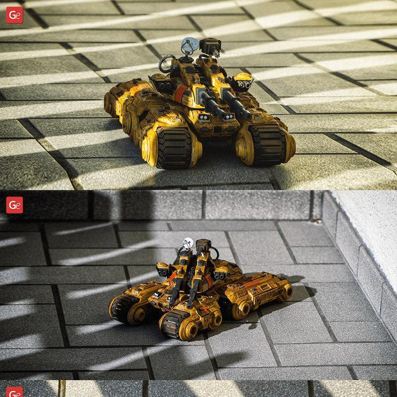 巨兽坦克 - 3D打印模型|Mammoth Tank – 3D Print Model STL