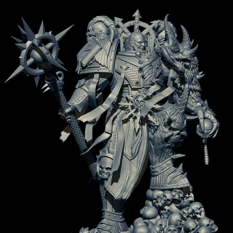 洛格拉·奥瑞利安 3D打印模型 STL|Lorgar Aurelian – 3D Print Model STL