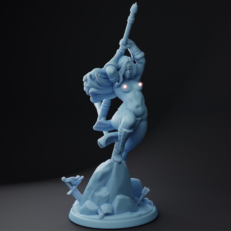 提坦妮亚的 barbarian v2 - 3D打印模型|Thitania the Barbarian v2 – 3D Print Model STL
